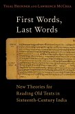 First Words, Last Words (eBook, PDF)