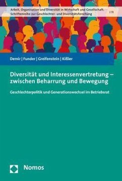 Diversität und Interessenvertretung - zwischen Beharrung und Bewegung - Demir, Nur;Funder, Maria;Greifenstein, Ralph