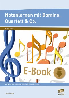 Notenlernen mit Domino, Quartett & Co. (eBook, PDF) - Lange, Helmut