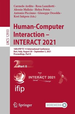 Cover Human-Computer Interaction - INTERACT 2021 (eBook, PDF)