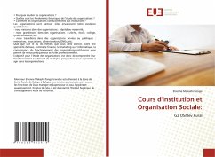 Cours d'Institution et Organisation Sociale: - Makashi Pongo, Etienne