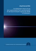 Grundlegende Untersuchung der Laserionisation und Laserdesorption für die Spurenanalytik organischer Stoffe in Festkörpe