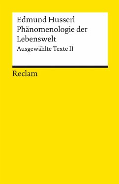 Phänomenologie der Lebenswelt. Ausgewählte Texte II (eBook, ePUB) - Husserl, Edmund