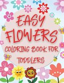 Easy Flowers Coloring Book For Toddlers