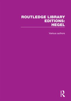 Cover Routledge Library Editions: Hegel (eBook, PDF)