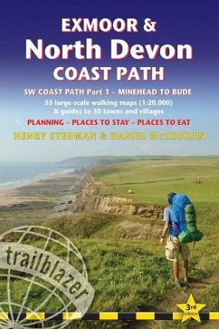 Exmoor & North Devon Coast Path - Stedman, Henry; Newton, Joel; Mccrohan, Daniel