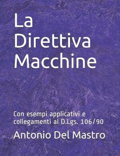 La Direttiva Macchine: Con esempi applicativi e collegamenti al D.Lgs. 106/90 - Del Mastro, Antonio