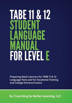 TABE 11 and 12 Student Language Manual for Level E - Cbl