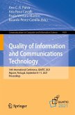 Quality of Information and Communications Technology (eBook, PDF)