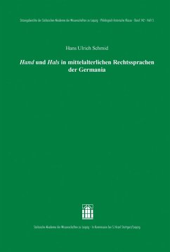 Hand und Hals in mittelalterlichen Rechtssprachen der Germania (eBook, PDF) - Schmid, Hans Ulrich