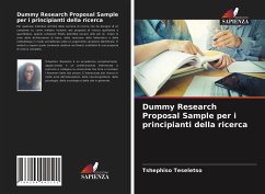 Dummy Research Proposal Sample per i principianti della ricerca - Teseletso, Tshephiso