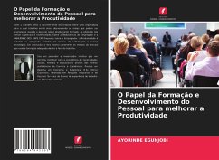 O Papel da Formação e Desenvolvimento do Pessoal para melhorar a Produtividade - Egunjobi, Ayorinde