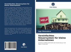 Vereinfachtes Steuersystem für kleine Unternehmen - Medvedeva, Inga