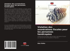 Violation des exonérations fiscales pour les personnes handicapées - Vélez, Ana