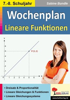 Wochenplan Lineare Funktionen / Klasse 7-8 - Bundle, Sabine