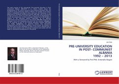 PRE-UNIVERSITY EDUCATION IN POST- COMMUNIST ALBANIA 1992 ¿ 2013 - Sota, Jani