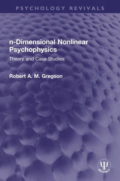 n-Dimensional Nonlinear Psychophysics (eBook, PDF) - Gregson, Robert A. M.