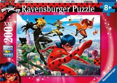 Ravensburger Puzzle 12998 - Superhelden-Power - 200 Teile XXL Miraculous Puzzle für Kinder ab 8 Jahren