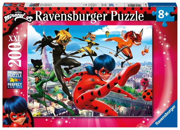 Ravensburger Puzzle 12998 - Superhelden-Power - 200 Teile XXL Miraculous  Puzzle … - Bei bücher.de immer portofrei