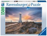 Ravensburger Puzzle 17106 Magische Stimmung über dem Leuchtturm von Akranes, Island 1500 Teile Puzzle