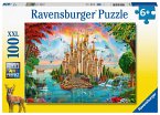 Ravensburger Kinderpuzzle - Märchenhaftes Schloss - 100 Teile Puzzle für Kinder ab 6 Jahren