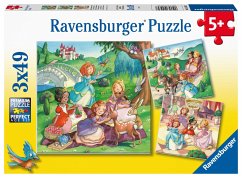 Ravensburger Kinderpuzzle - Kleine Prinzessinnen - 3x49 Teile Puzzle für Kinder ab 5 Jahren