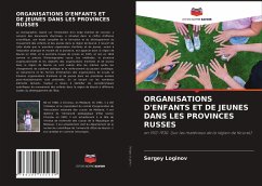 Cover ORGANISATIONS D'ENFANTS ET DE JEUNES DANS LES PROVINCES RUSSES