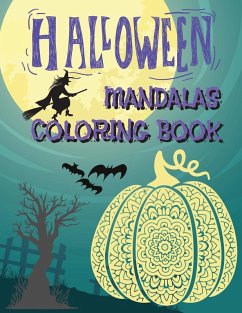 Cover Halloween Mandalas Coloring Book