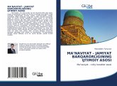 MA'NAVIYAT - JAMIYAT BARQARORLIGINING IJTIMOIY ASOSI MA'NAVIYAT - JAMIYAT BARQARORLIGINING IJTIMOIY ASOSI