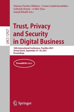 Cover Trust, Privacy and Security in Digital Business (eBook, PDF)