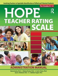 HOPE Teacher Rating Scale (eBook, ePUB) - Gentry, Marcia; Pereira, Nielsen; Peters, Scott J.; McIntosh, Jason S.; Fugate, C. Matthew