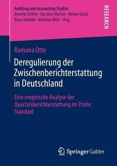 Deregulierung der Zwischenberichterstattung in Deutschland (eBook, PDF) - Otte, Ramona