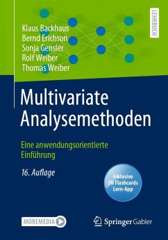 Multivariate Analysemethoden (eBook, PDF) - Backhaus, Klaus; Erichson, Bernd; Gensler, Sonja; Weiber, Rolf; Weiber, Thomas