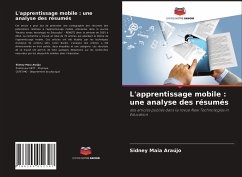 L'apprentissage mobile : une analyse des résumés - Maia Araújo, Sidney