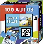 Carletto 20208049 - 100 PICS Autos, Quiz-Box, Quiz-Spiel, Wort- und Bilderrätsel