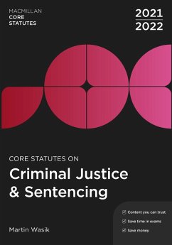 Cover Core Statutes on Criminal Justice & Sentencing 2021-22 (eBook, PDF)