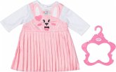 Zapf Creation® 832868 - BABY born, Häschenkleid 2in1, rosa, Puppenkleidung für Puppen 43 cm