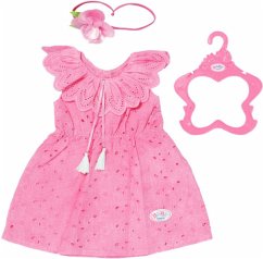 Zapf Creation® 832684 - BABY born Trend Blumenkleid mit Haarband, Puppenkleidung für Puppen 43cm