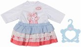 Zapf Creation® 706756 - Baby Annabell Outfit Rock im Gipsy-Style mit Pulli, Puppenkleidung für Puppen 43 cm