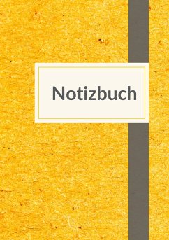 Notizbuch A5 liniert - 100 Seiten 90g/m² - Soft Cover gelb meliert - FSC Papier - A5, Notizbuch;A5, Notebook