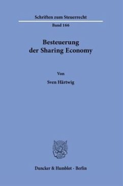 Besteuerung der Sharing Economy. - Härtwig, Sven