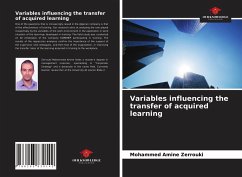 Variables influencing the transfer of acquired learning - Zerrouki, Mohammed Amine