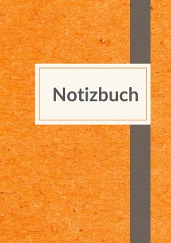 Notizbuch A5 liniert - 100 Seiten 90g/m² - Soft Cover orange meliert - FSC Papier - A5, Notizbuch;A5, Notebook