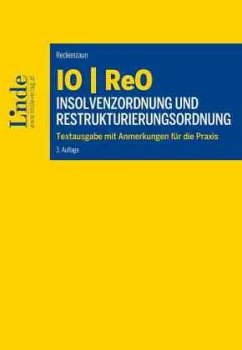 IO   ReO Insolvenzordnung und Restrukturierungsordnung - Reckenzaun, Axel