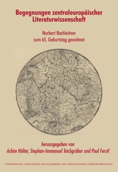Cover Begegnungen zentraleuropäischer Literaturwissenschaft