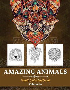 Amazing Animals Grown-ups Coloring Book - Pa Publishing