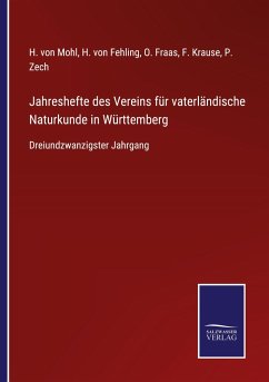 Jahreshefte des Vereins für vaterländische Naturkunde in Württemberg