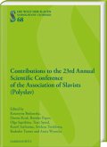 Contributions to the 23nd Annual Scientific Conference of the Association of Slavists (Polyslav)