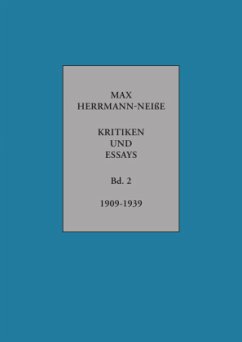 Kritiken und Essays - Herrmann-Neiße, Max