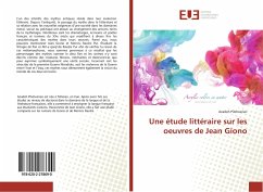 Cover Une étude littéraire sur les oeuvres de Jean Giono